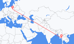 Vuelos de Mawlamyaing a Varsovia