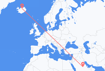 Voos de Riade, Arábia Saudita para Akureyri, Islândia