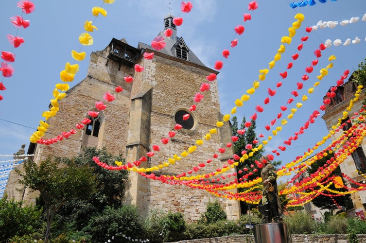 Photo of the Saint Jacques church of Bergerac in Dordogne, France.