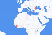 Vuelos de Monrovia a Estambul