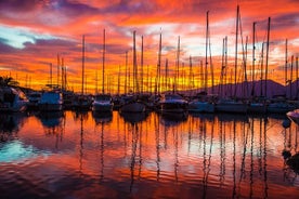 Wine Tasting on Luxury Yacht Sunset Evening in Marina