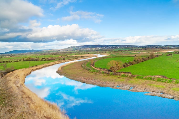 photo of view of Scenery of Shannon river in Ireland.