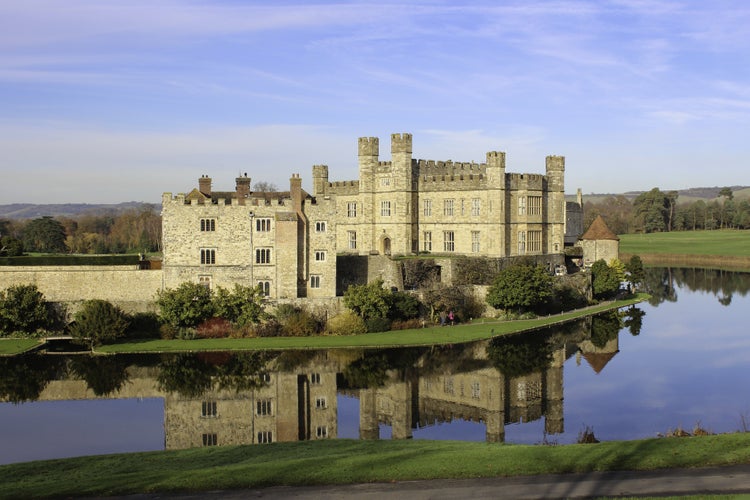 Photo of Leeds Castle beautiful English castle, Maidstone, Kent, England.