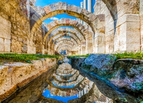 Photo of Celsus Library in Ephesus in Selcuk (Izmir), Turkey.