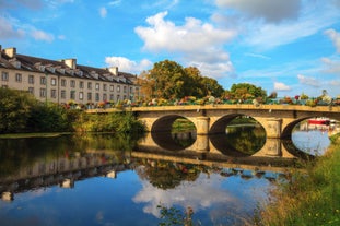 Photo of the Erdre River in Nantes, France.