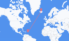 Flights from Saint Kitts to Akureyri