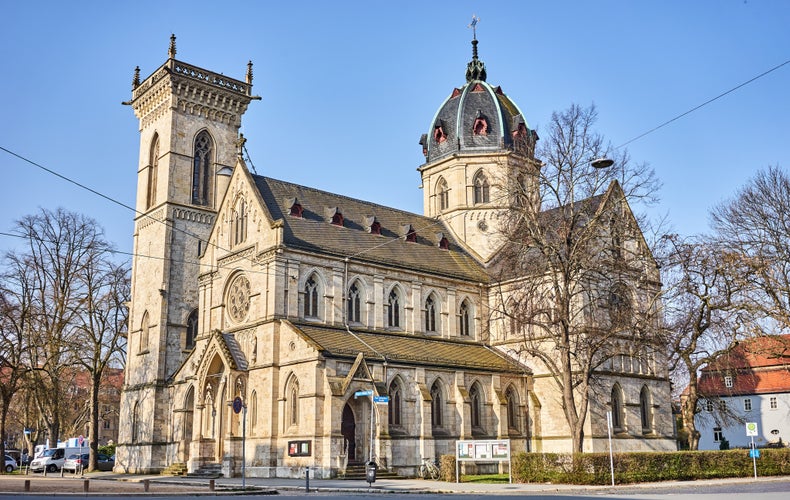 Catholic church "Herz-Jesu-Kirche" in Weimar in east germany