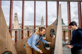 Toegangsticket voor het Concertgebouw Circuit in Brugge met zicht op Brugge vanop het dakterras