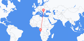 Flüge von Angola nach Nordmazedonien