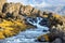 photo of Drekkingarhylur waterfall in Þingvellir National Park,Iceland Iceland.