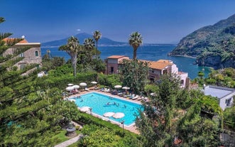 Photo of aerial View of Castellammare di Stabia from the cableway, Italy.