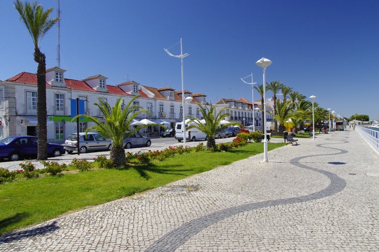  Photo of Promenade in Vila Real de Santo Antonio. Border town in Portugal.