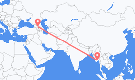 Flyreiser fra Myanmar (Burma) til Georgia