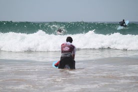 Privat surflektion på Praia da Rocha