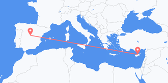 Flights from Cyprus to Spain