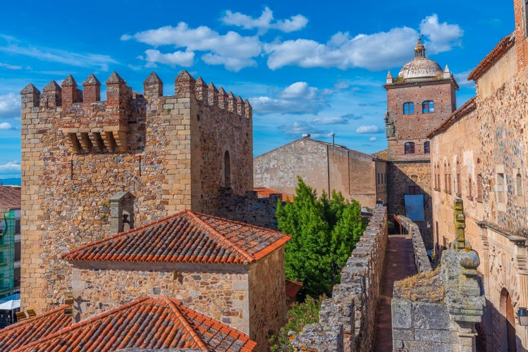 photo of view of Torre de Bujaco, Caceres, Spain.