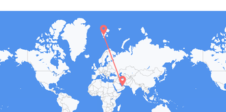 United Arab Emirates to Svalbard & Jan Mayen