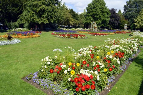 Photo of Jephson Gardens in Leamington Spa, UK.
