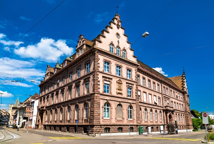 Photo of University Building in Basel, Switzerland in summer.