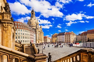 Berlin cityscape with Berlin cathedral and Television tower, Germany.