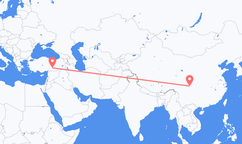 중국 청두에서 출발해 터키 아디야만에게(으)로 가는 항공편