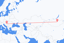 울란바토르 출발, 오시예크 도착 항공편