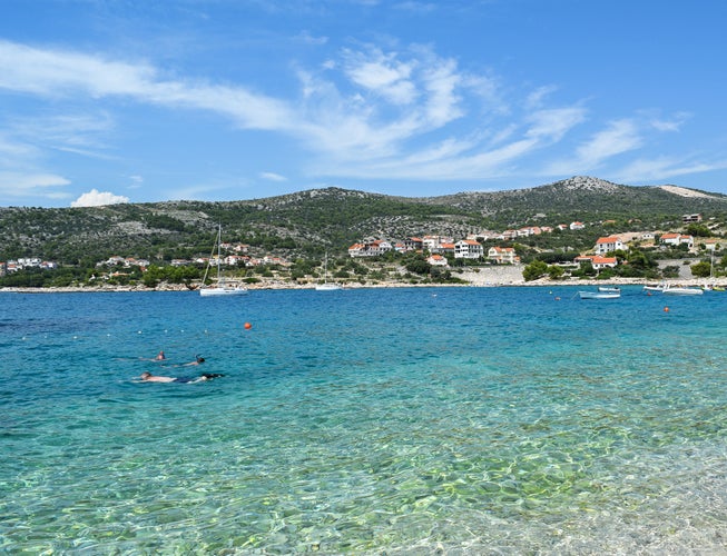 Photo of Mediterranean sea at Trogir in Croatia.