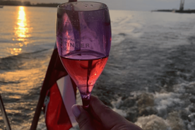 Riga: Private Boat & Sparkling Wine Tour