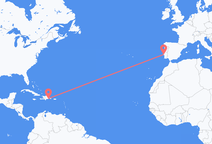 サントドミンゴからリスボン行きのフライト