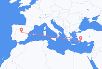 Flyreiser fra Madrid, til Dalaman