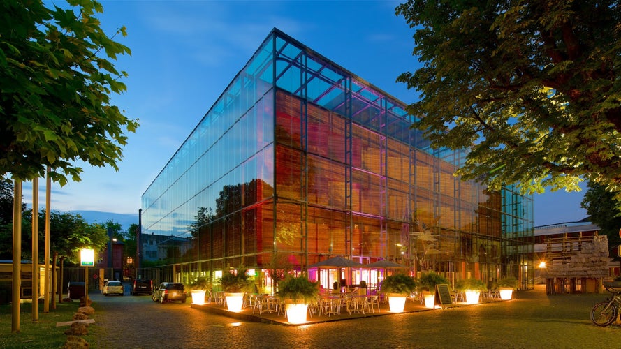 BONN, GERMANY -  Rheinisches Landesmuseum Bonn is a one of the oldest museum in Bonn, Germany night scenes