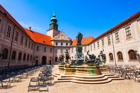 Panoramic view of historic Zurich city center with famous Fraumunster, Grossmunster and St. Peter and river Limmat at Lake Zurich on a sunny day with clouds in summer, Canton of Zurich, Switzerland