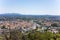 photo of sunny view of the city of Alès from Notre-Dame-des-Mines in France.