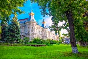 Beautiful summer view of centre Chisinau.