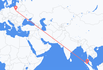 Flyrejser fra Medan til Warszawa