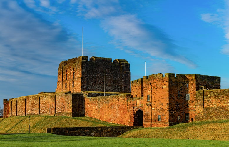 photo of The view to the Carlisle castle facade in Carlisle, Cumbria, England.