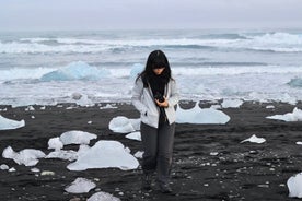 Cachoeiras da Costa Sul de 2 dias, Lagoa Glaciar Jokulsarlon e caminhada de Reykjavik