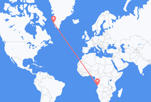 Flyrejser fra Luanda til Nuuk