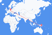 Flights from Port Moresby to Prague