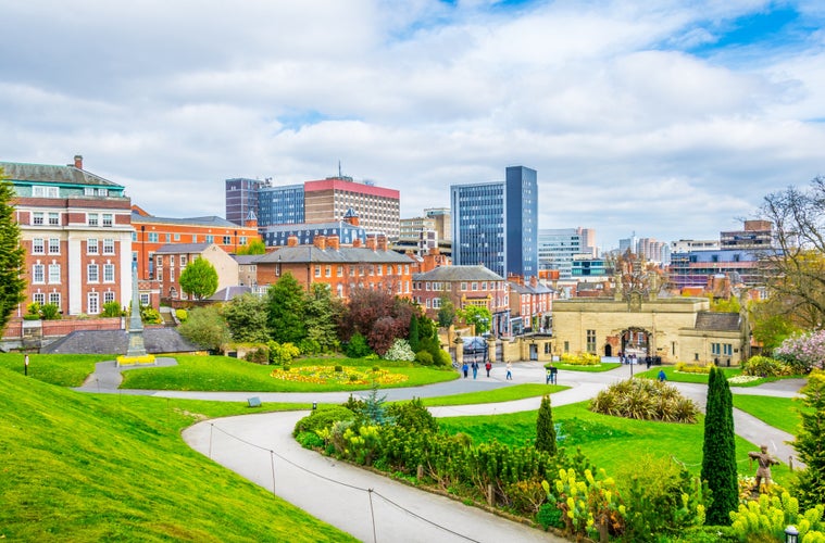 Photo of the Nottingham castle, England.