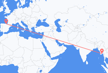양곤에서 출발해 빌바오로 향하는 항공편