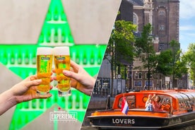 Amsterdam: Borgarsigling með skemmtisiglingu um skurðina og Heineken-ferð