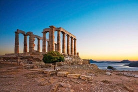 Tour privado de un día completo en Atenas, su costo escénico y el templo de Poseidons