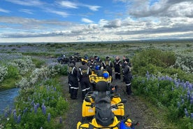 1 times ATV quad tur ned med gletsjerfloden nordøst for Island