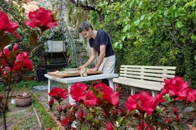 Genoese cooking lesson in the garden with lunch