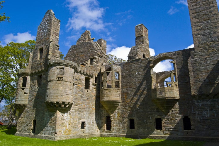 photo of Earl's Palace in Kirkwall on Orkney, Scotland.