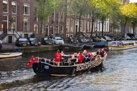 Kaunis Open Boat Canal Cruise Amsterdamissa, kaikki juomat sisältyvät hintaan