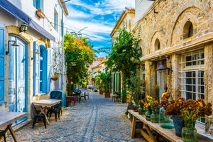 road landscape in the city. Turkey travel in summer. Highway view in beautiful city. Car driving on the road in city. Travel view in asian cities. Highway landscape in summer. Bursa, Turkey.