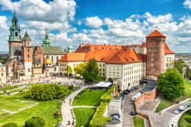 Photo of Lancut castle in Poland, built in the first half of 17th century with Italian garden and park.