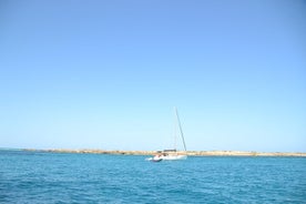 Sailing in Formentera, virgin and natural beaches